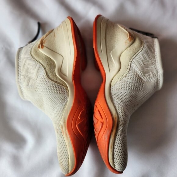 Fendi FFluid Sneakers Mid-Top High-Tech Jacquard - Picture 12 of 16